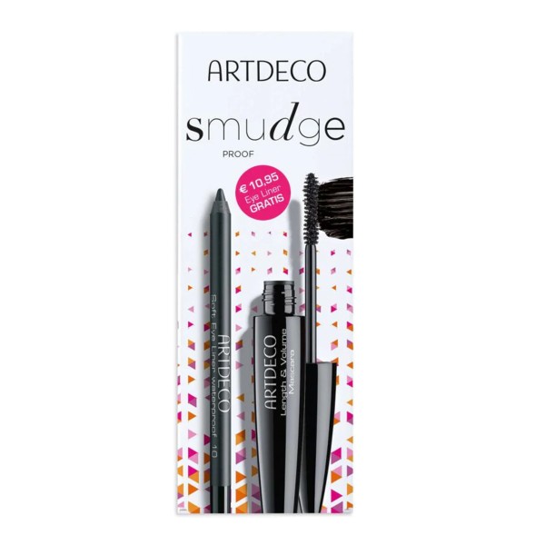 Artdeco Smudge Proof Set - 2 in 1 Length & Volume Mascara & Soft Eye Liner Waterproof