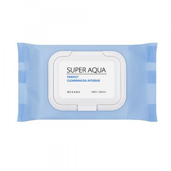 Missha Super Aqua Perfect Cleansing Oil in Tissue